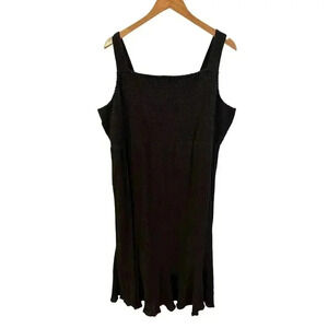 Lane Bryant Black Midi Dress with Straps Sundress Size 22